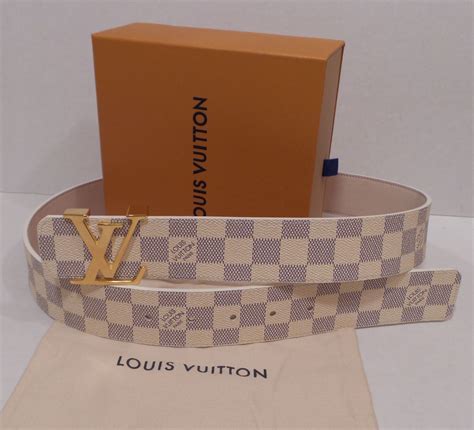 men's white louis vuitton belt